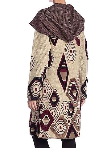VERTIGO Geo Printed Sweater Coat Jacket (view 2)