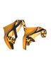 Calvin Klein Animal Print Black Yellow Brown Heels Size 8 - photo 2