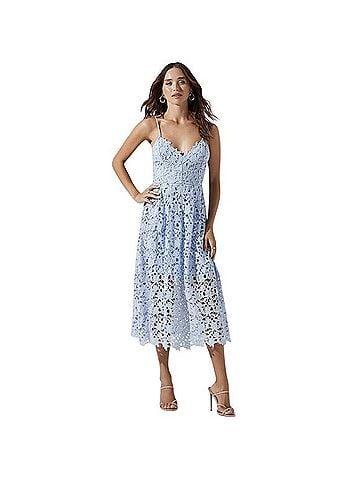 Astr Lace A-Line Midi Lace Dress Casual Dress (view 1)