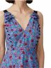 Prabal Gurung 100% Polyester Floral Blue Red Casual Dress Size 4 - photo 5