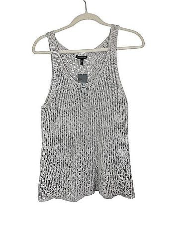 Eileen Fisher Sequin Chainmail Mesh Scoop Neck Tank Tank Top (view 1)