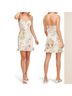 Astr Floral White Pink Cocktail Dress Size L - photo 3