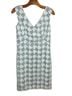 Tory Burch 100% Polyester Floral Green Blue Cocktail Dress Size 4 - photo 1