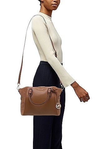 Michael Kors Leather Satchel (view 2)