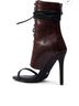 Azalea Wang Red Black Ankle Boots Size 10 - photo 5