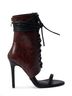 Azalea Wang Red Black Ankle Boots Size 10 - photo 3