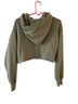 TNA 100% Other Plaid Green Pullover Hoodie Size 2 - photo 2
