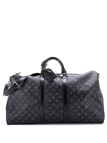 Louis Vuitton Keepall Bandouliere Bag Monogram Eclipse Canvas 55 (view 1)