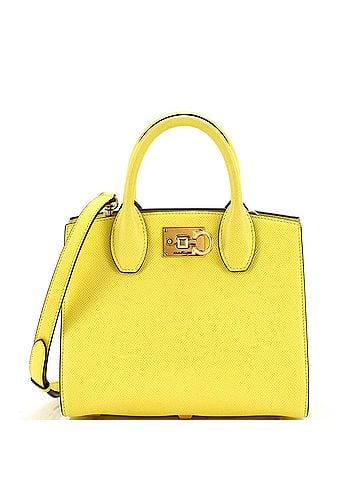 Salvatore Ferragamo Studio Top Handle Box Bag Leather Small (view 1)