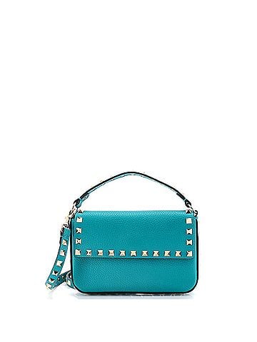 Valentino Garavani Rockstud Top Handle Crossbody Pouch Leather Mini (view 1)
