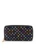 Louis Vuitton 100% Coatead Canvas Black Zippy Wallet Monogram Multicolor One size - photo 1