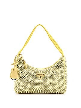 Prada Re-Edition 2000 Hobo Crystal Embellished Satin Mini (view 1)
