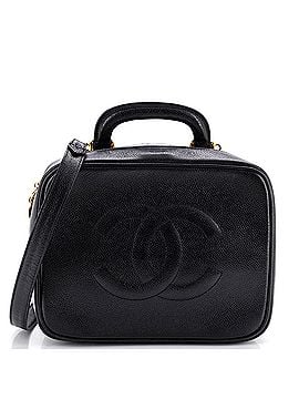 Chanel Vintage Timeless Zip Around Vanity Case Caviar Small (view 1)