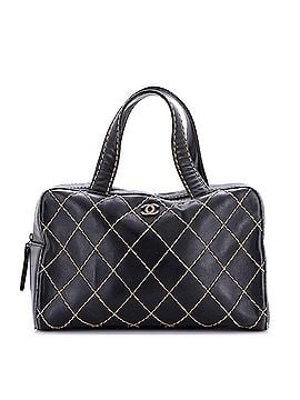 Chanel Surpique Boston Bag Quilted Leather Large (view 1)