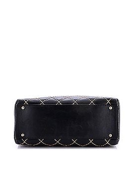 Chanel Surpique Boston Bag Quilted Leather Large (view 2)