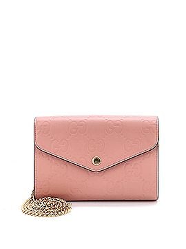 Gucci Envelope Wallet on Chain Guccissima Leather (view 1)