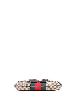 Gucci Horsebit NM Web Chain Clutch GG Canvas Medium (view 2)