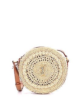 Saint Laurent Monogram Round Camera Bag Raffia (view 1)