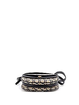 Salvatore Ferragamo Double Flap Saddle Crossbody Bag Gancini Coated Canvas (view 2)