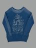 Free People Solid Blue Sweatshirt Size M - photo 12
