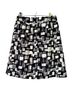 Talbots 100% Cotton 100% Polyester Print Black White Casual Skirt Size 8 - photo 2