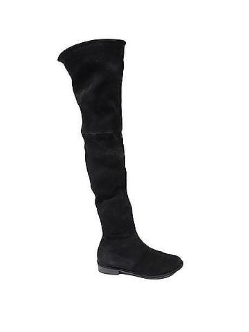 Stuart Weitzman Stuart Weitzman Lowland Over The Knee Boots in Black Suede (view 1)