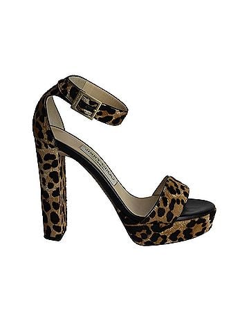 Jimmy Choo Jimmy Choo Holly Platform Sandals in Animal Print Ponyhair (view 1)