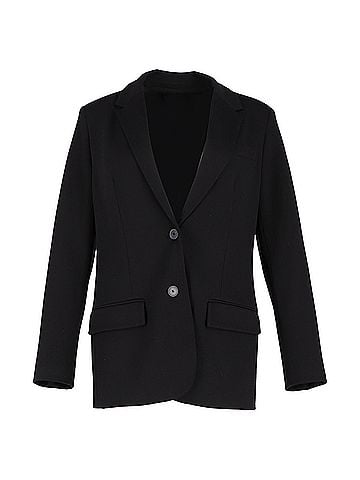 Joseph Joseph Jackie Blazer in Black Wool (view 1)