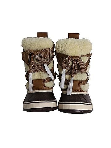 Chloé Chloe X Sorel Hiking Boots in Brown Shearling and Calfskin Suede (view 2)