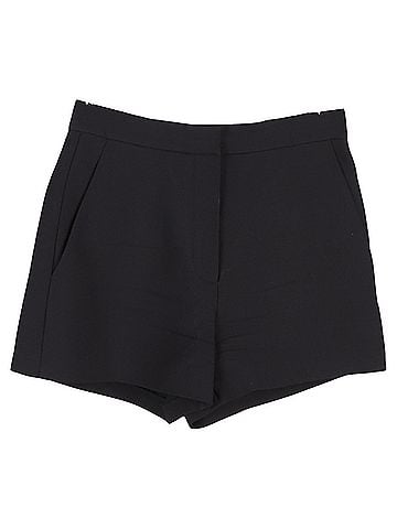 Mario Valentino Valentino Garavani Tailored Mini Shorts in Black Wool (view 1)