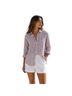 Grayson 100% Cotton White Red Blue Button-Down Shirt Size S - photo 1