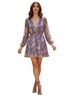 Lush 100% Polyester Floral Purple Green Casual Dress Size S - photo 1