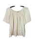 Ann Taylor LOFT 100% Polyester White Short Sleeve Blouse Size S - photo 1