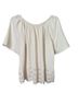 Ann Taylor LOFT 100% Polyester White Short Sleeve Blouse Size S - photo 2