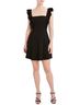 BCBG Paris 97% Polyester 3% Spandex 100% Polyester Solid Black Cocktail Dress Size L - photo 1