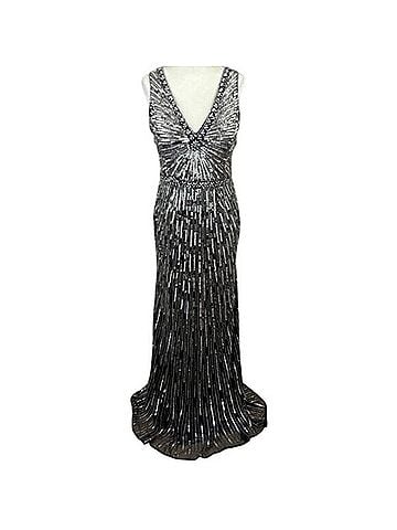Mac Duggal Sequin Evening Gown Cocktail Dress (view 1)