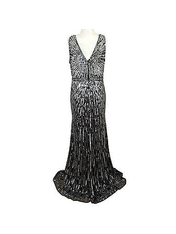 Mac Duggal Sequin Evening Gown Cocktail Dress (view 2)