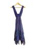 Ulla Johnson 100% Silk 100% Viscose Print Blue Red Cocktail Dress Size 4 - photo 2