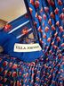 Ulla Johnson 100% Silk 100% Viscose Print Blue Red Cocktail Dress Size 4 - photo 4