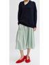 Tibi 100% Polyester Solid Green Teal Casual Skirt Size S - photo 5