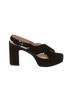 Stuart Weitzman Black Wedges Size 8 1/2 - photo 1