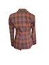 Trina Turk 63% Polyester 34% Viscose 3% Elastane 100% Polyester Plaid Multi Color Blazer Size 2 - photo 2