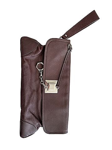 Zac Posen Leather Clutch (view 1)
