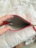 Prune Red Leather Clutch One size - photo 3