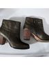 Cole Haan 100% Leather Solid Gold Brown Ankle Boots Size 6 - photo 4