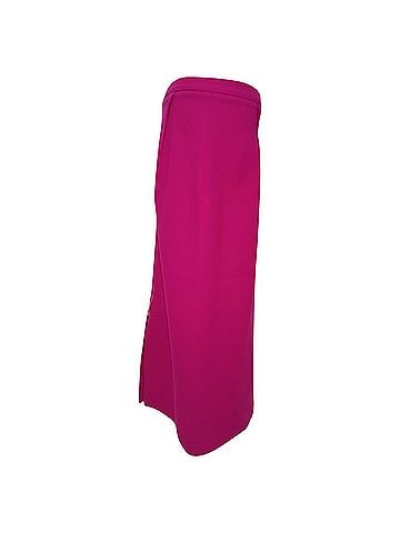 Roland Mouret Roland Mouret Midi Pencil Skirt in Pink Wool (view 2)