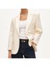 J.Crew 55% Cotton 43% Acetate 2% Elastane 100% Polyester Ivory Jacket Size XL - photo 4