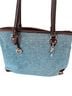 Brighton Paisley Blue Leather Tote One size - photo 1
