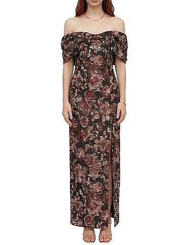 Petal and Pup Off-Shoulder Floral Maxi Dress Casual Dress (view 1)