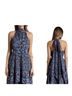 Marc Jacobs 100% Silk Paisley Blue Purple Cocktail Dress Size 0 - photo 1
